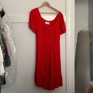 Anthropologie Plus Little Red Dress